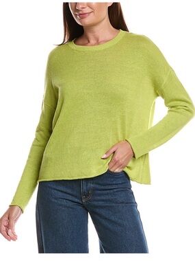 Eileen Fisher Linen Blend Crewneck Pullover Sweater